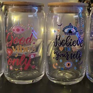 Decorated Glass Tumblers